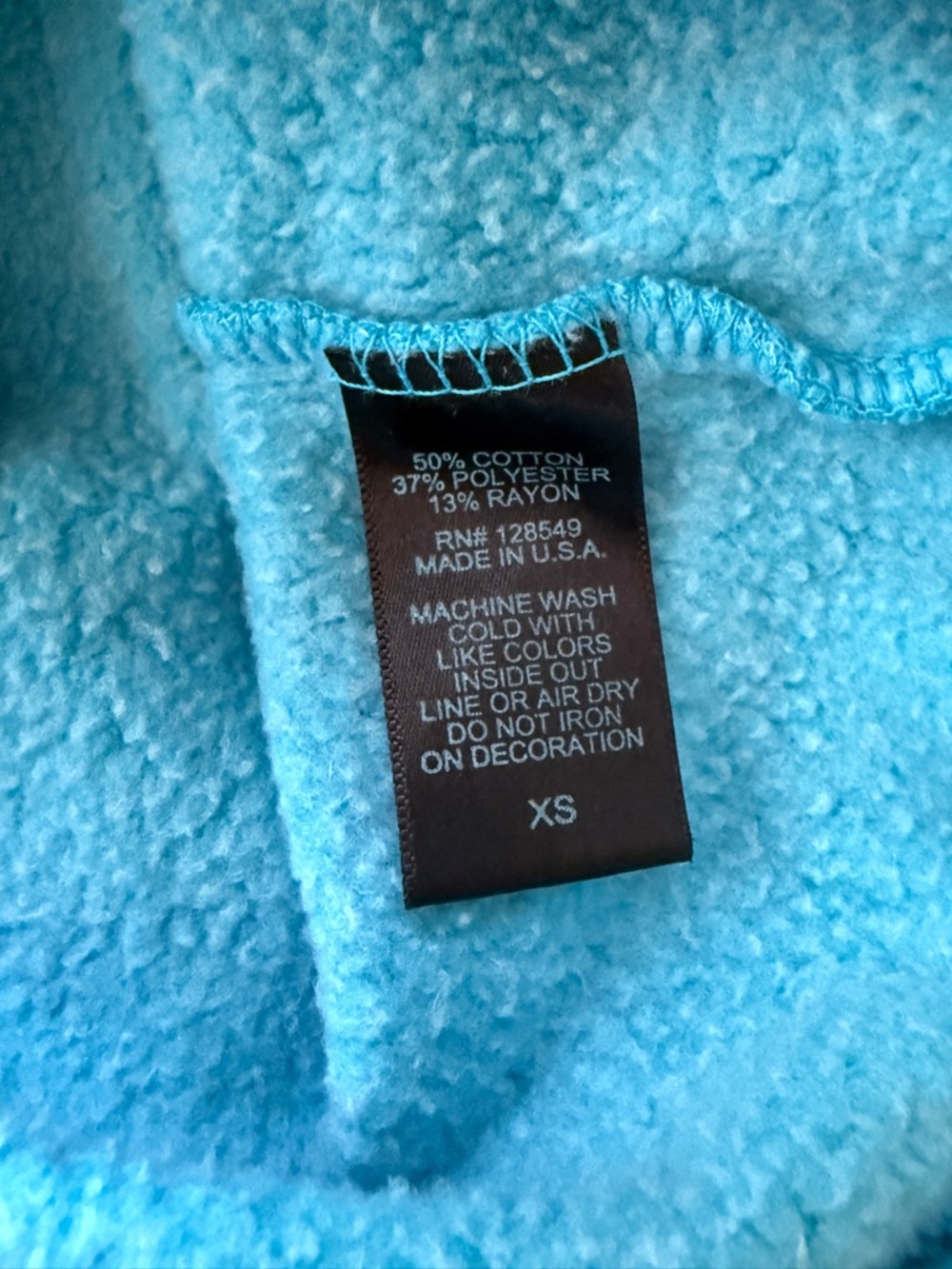 Aviator Nation | Ninja Pullover Hoodie | XS | Neon Blue - Picture 10 of 12